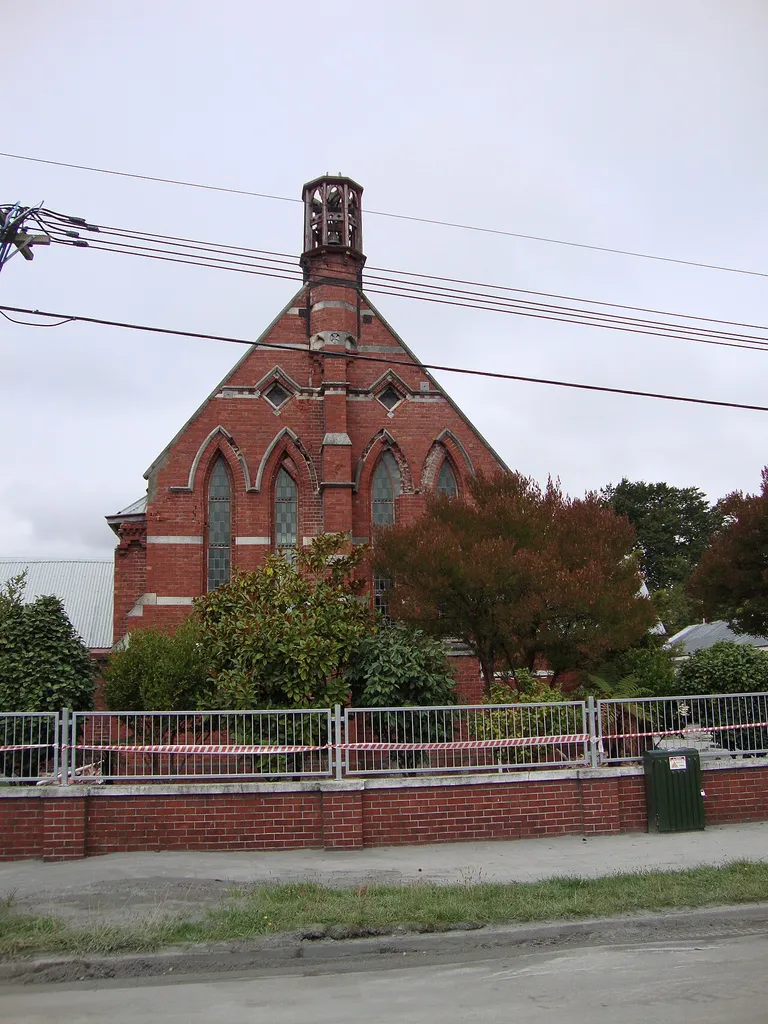 The Church of the Good Shepherd in Phillipstown, Christchurch, after the 22 February 2011 Christchurch earthquake.