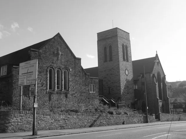 St Cuthbert's parish church, Barnsley Road, Sheffield, South Yorkshire, seen from the northwest, showing the northwest tower that was added in 1959