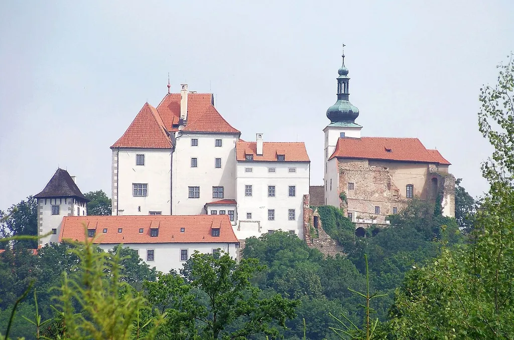 Vysoký Chlumec, Příbram District, Central Bohemian Region, the Czech Republic. The castle.