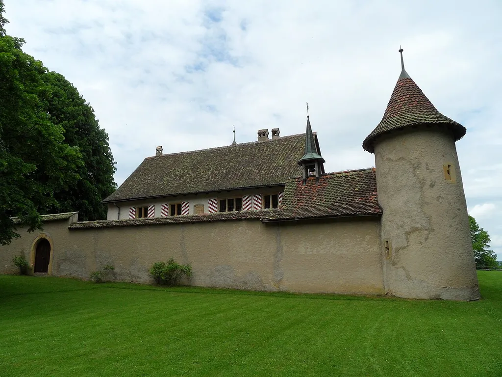 Raymontpierre Castle in Vermes, Canton of Jura, Switzerland.