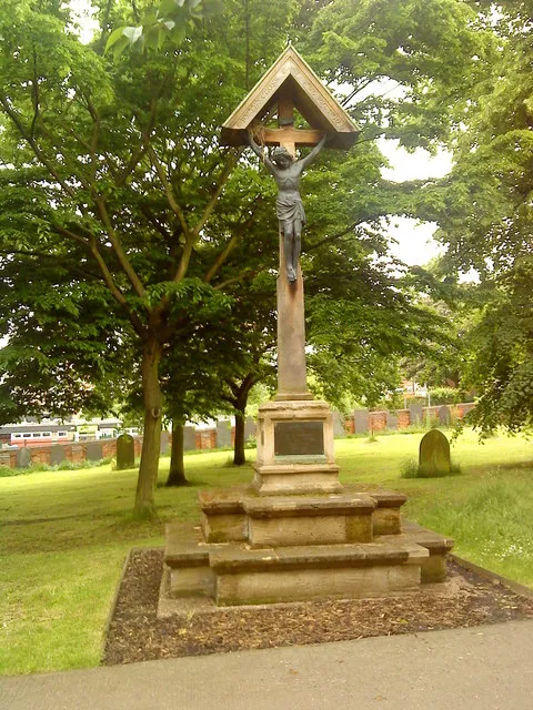 Calvary in the churchyard at St. Stephen's Church, Sneinton, Data from Geograph: Description: SK5839 :: Calvary in the churchyard at St. Stephen's Church, Sneinton, near to Nottingham, Great Britain ICBM: 52.950611192479, -1.1322468677759 Location: (about 1 km from) near to Nottingham, Great Britain.
