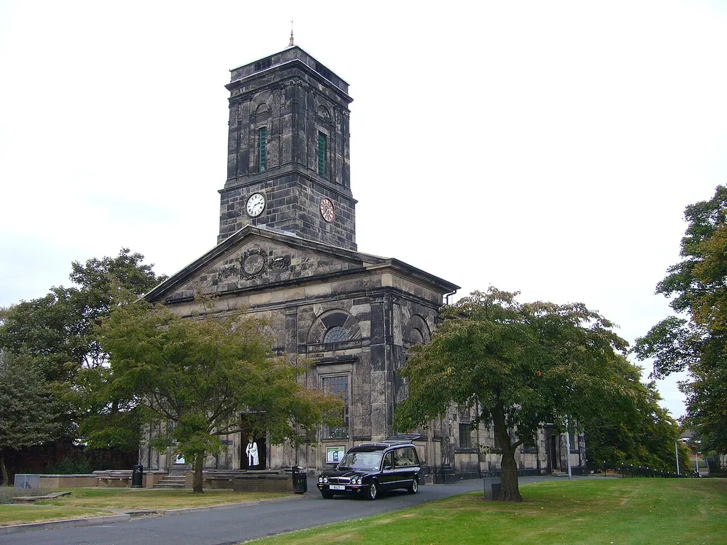 "All Saints" church (C of E) in the centre of en:Wellington, Shropshire. Built 1790.