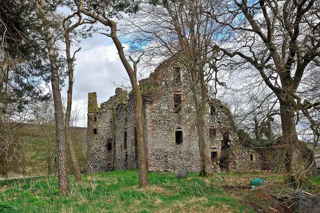 Drochil Castle, south of West Linton, Scotland