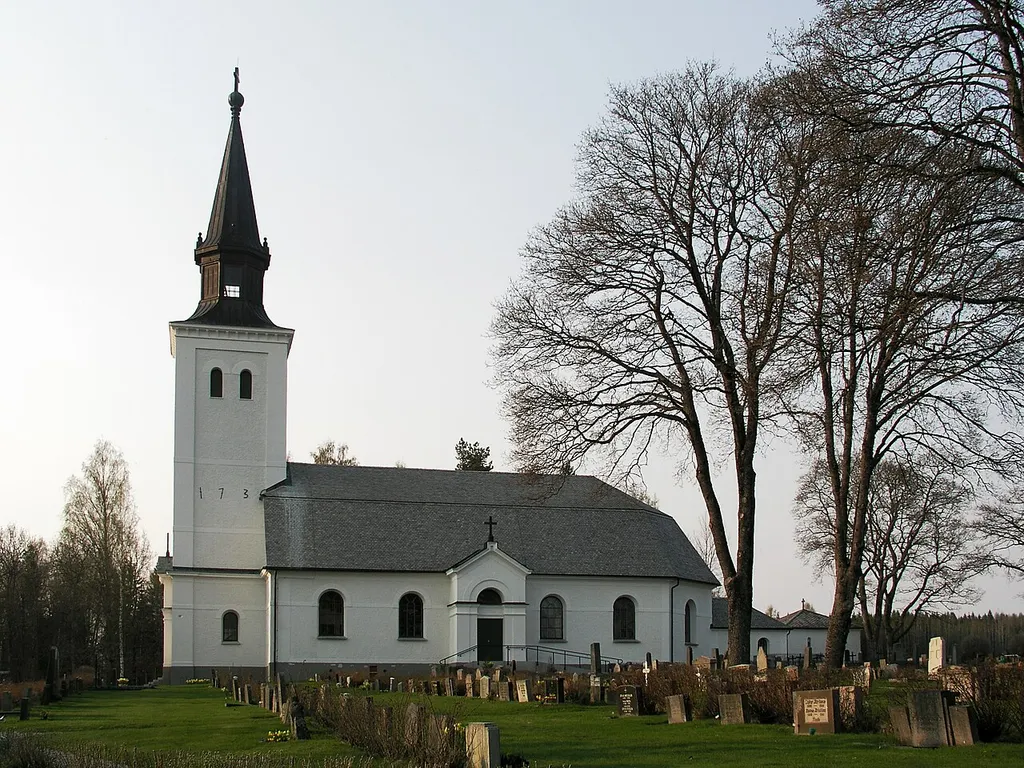 Glava church, Diocese of Karlstad. Sweden. View.