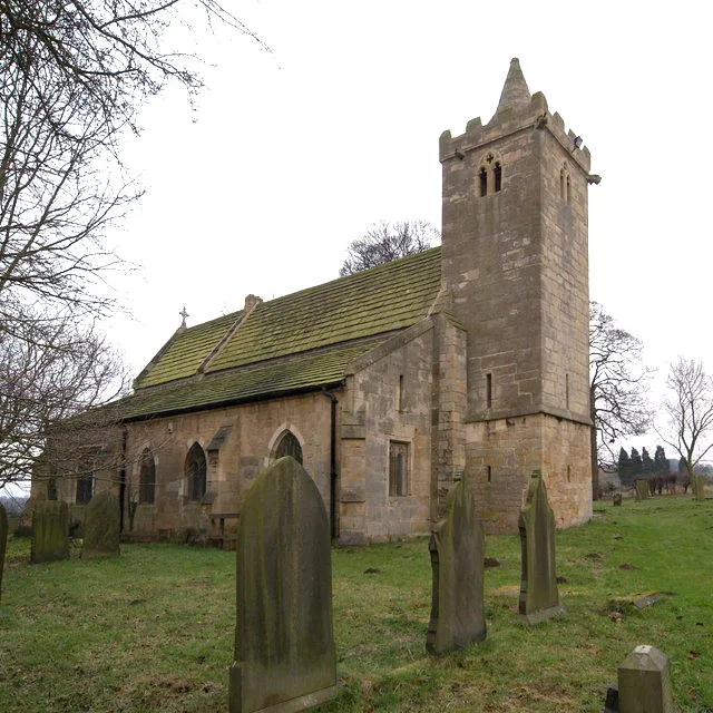 All Saints' parish church, Frickley, South Yorkshire, seen from the northwest
