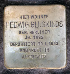 Stolperstein dedicated to Hedwig Gluskinos